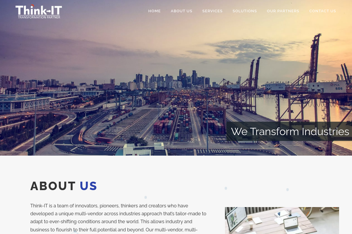 Think-IT — website screenshot